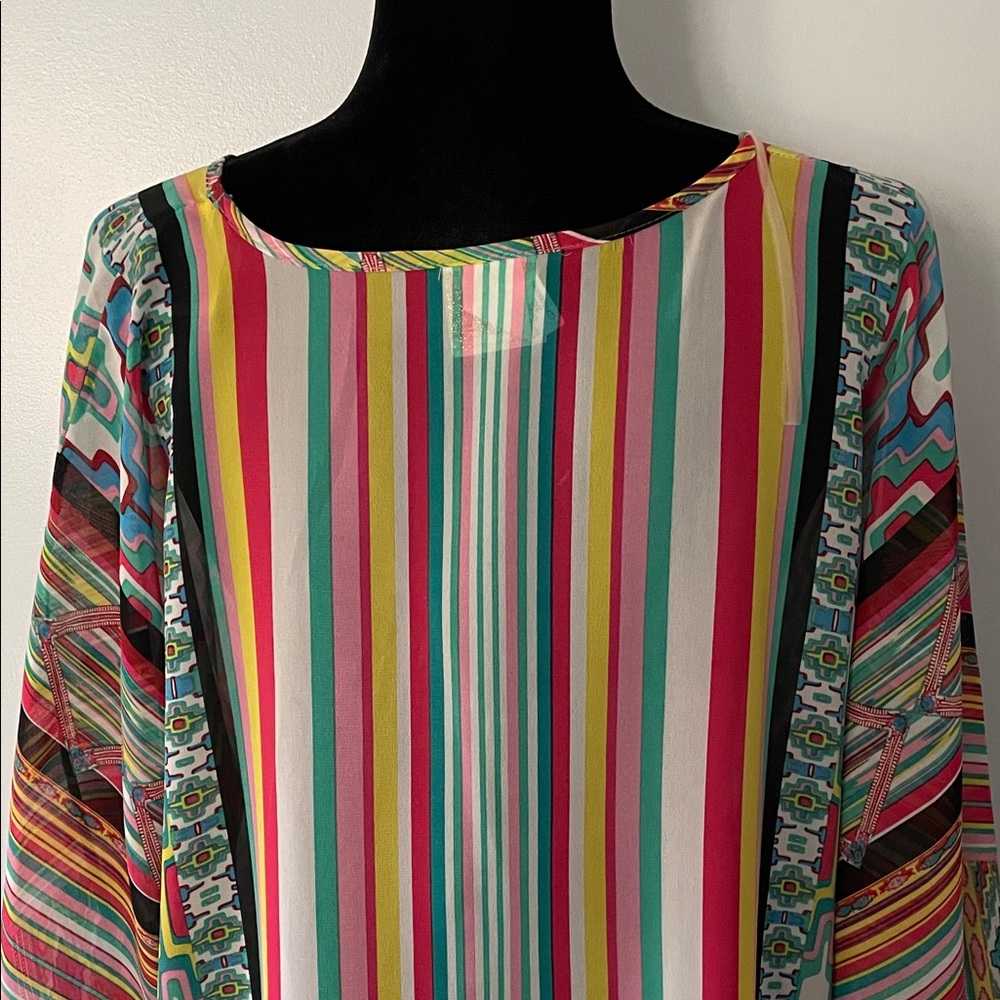 Colorful Striped Coverup - Picture 7 of 9